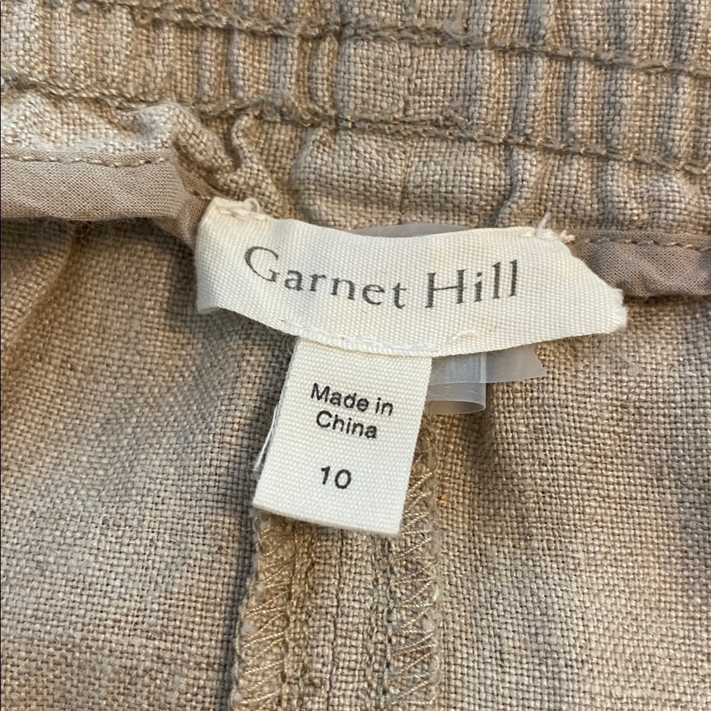 Garnet Hill 100% Linen Maxi Skirt Size10 - Picture 5 of 9